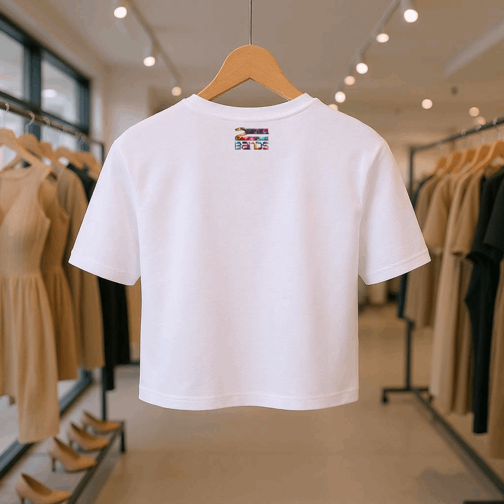 T-shirt crop qr code