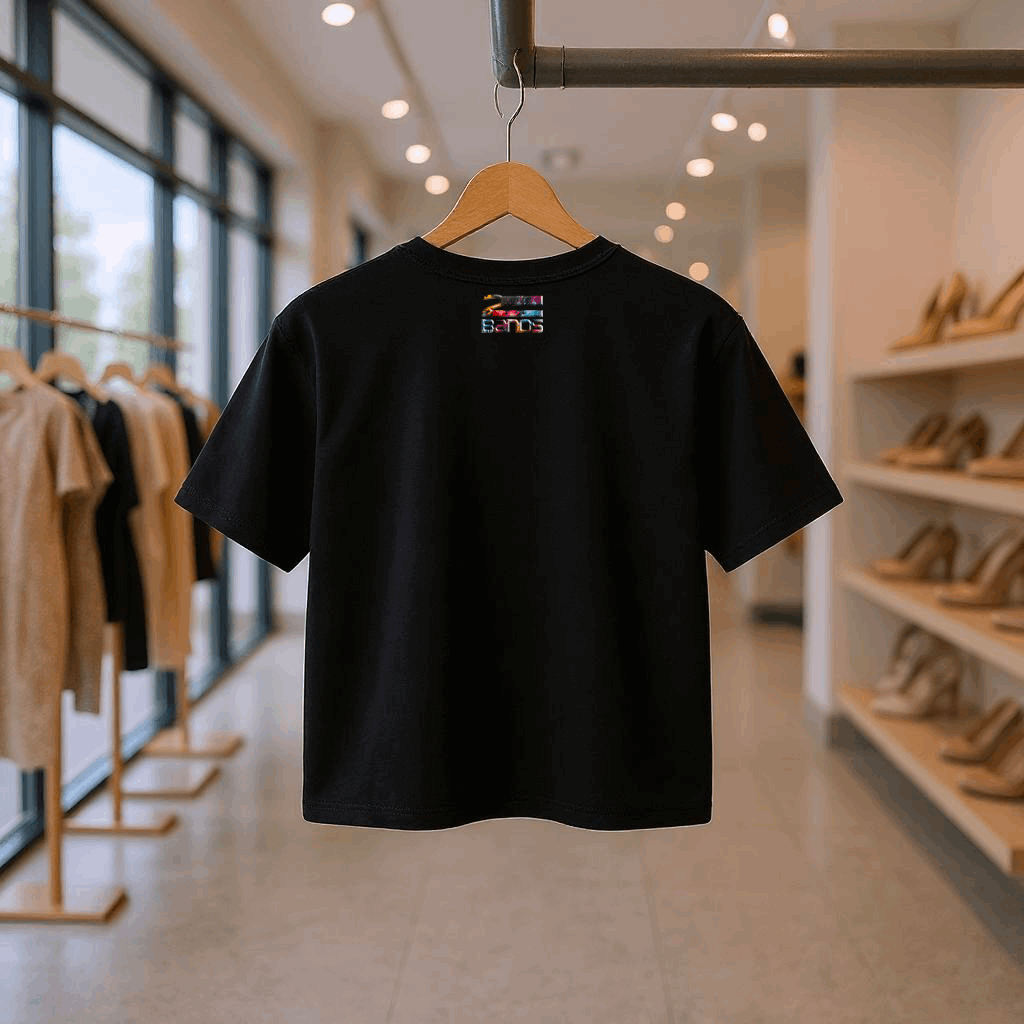 T-shirt crop qr code