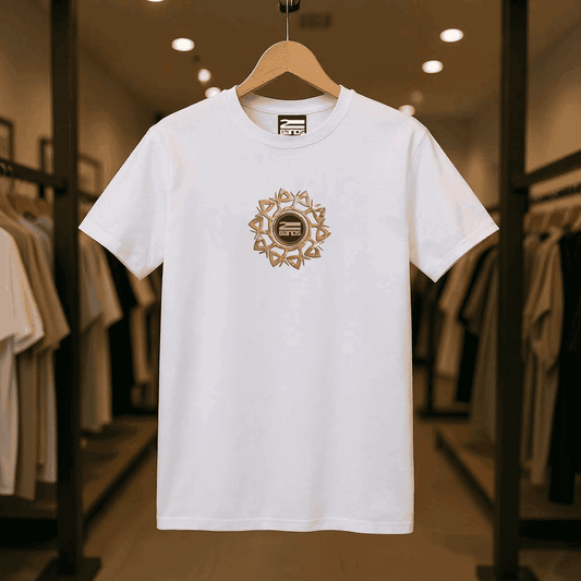 T-shirt tribale oro