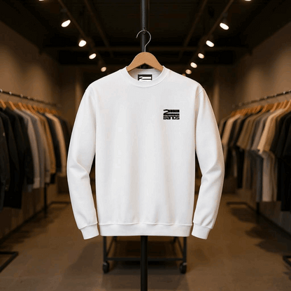 Felpa girocollo ricamata logo small