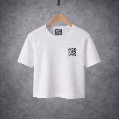 T-shirt crop qr code