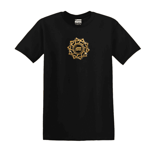 T-shirt tribale oro