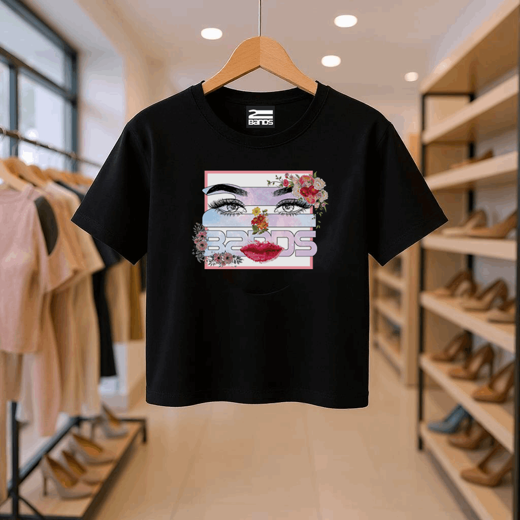 T-shirt crop face
