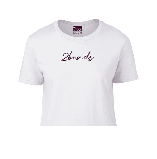 T-shirt crop firma viola