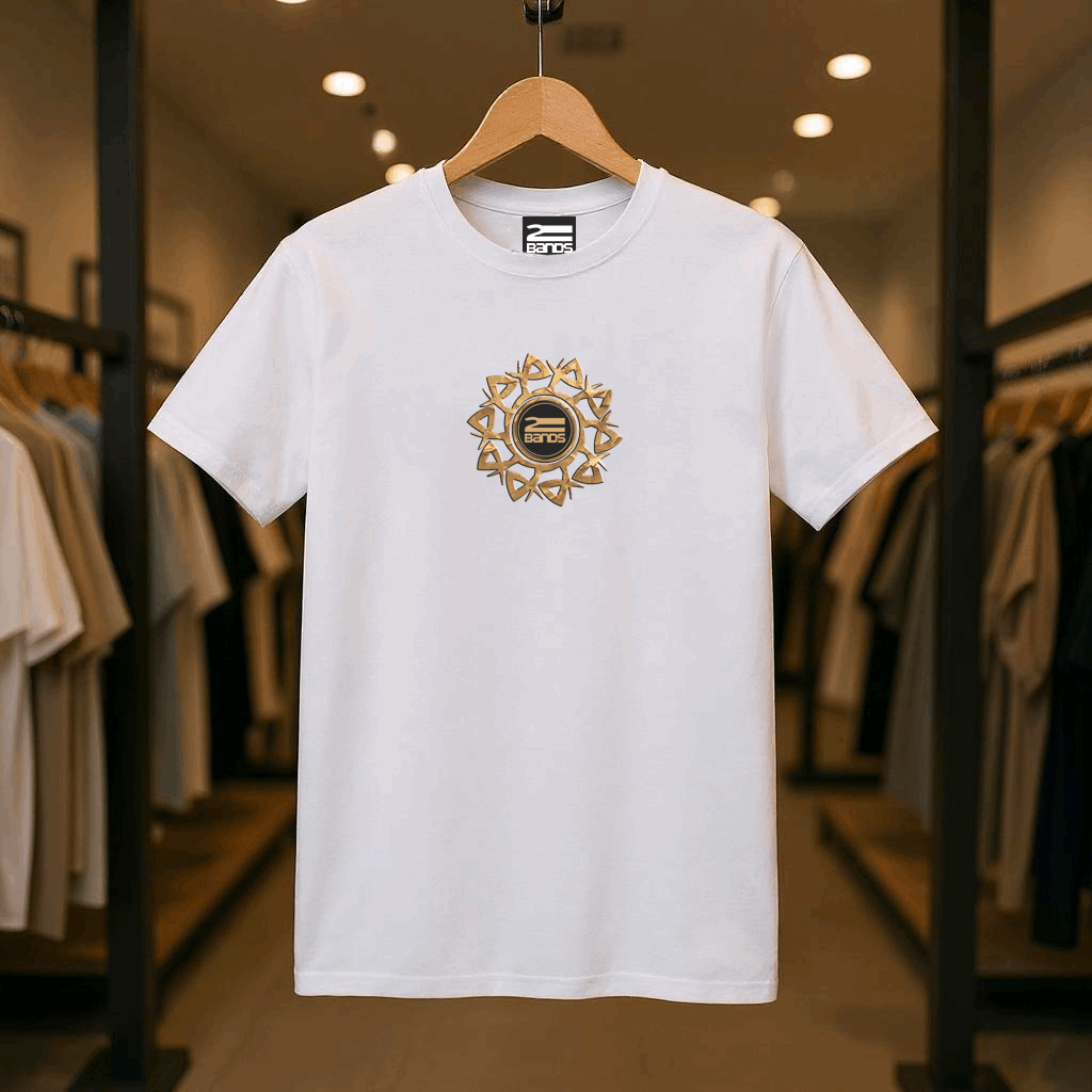 T-shirt tribale oro