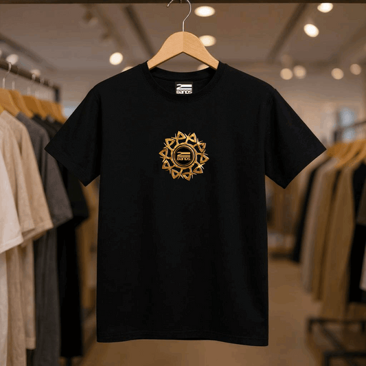 T-shirt tribale oro